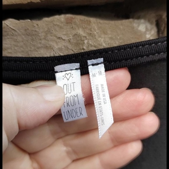 Urban Outfitters Out From Under Black Bodysuit NWOT - Picture 3 of 6